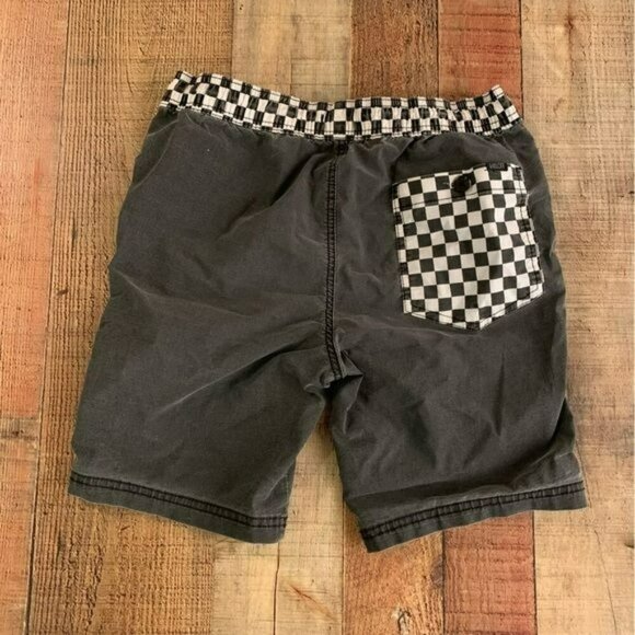 Valor boys size medium gray shorts with checkered waistband - Picture 4 of 6
